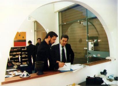 Mario Rossi a Comacchio con Giglio Zarattini