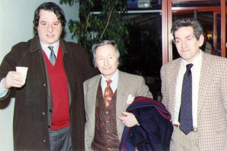Mario Rossi in Artefiera 1990 con Wladimiro Tulli (al centro)